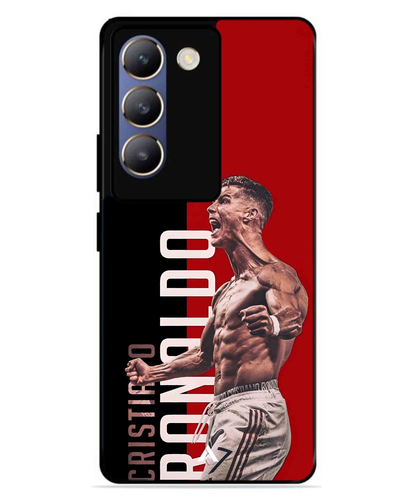 Ronaldo 01 Football Aesthetic Metal Back Cover Phone Case for Vivo T3