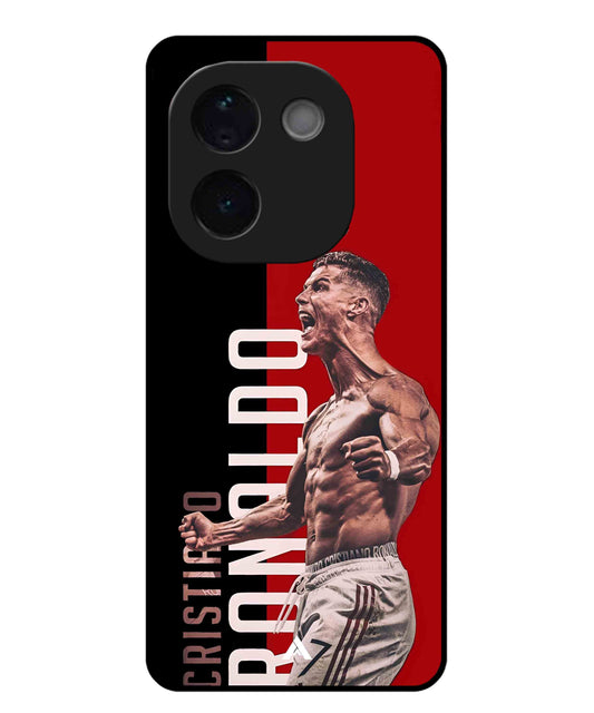 Ronaldo 01 Football Aesthetic Metal Back Cover Phone Case for Vivo T3 Pro