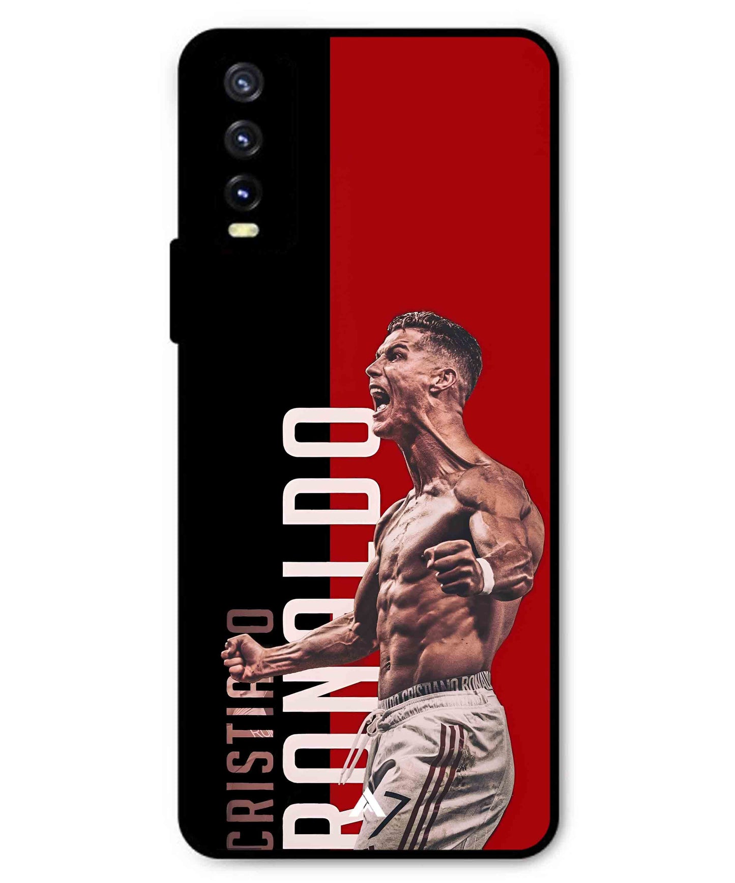 Ronaldo 01 Football Aesthetic Metal Back Cover Phone Case for Vivo Y20a