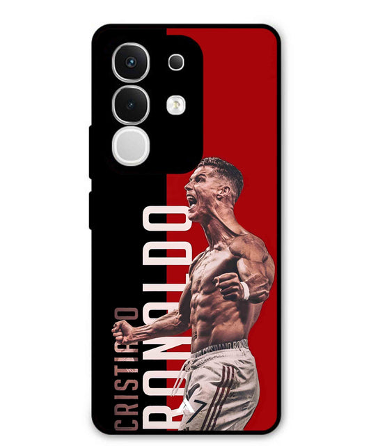Ronaldo 01 Football Aesthetic Metal Back Cover Phone Case for Vivo Y29 4G