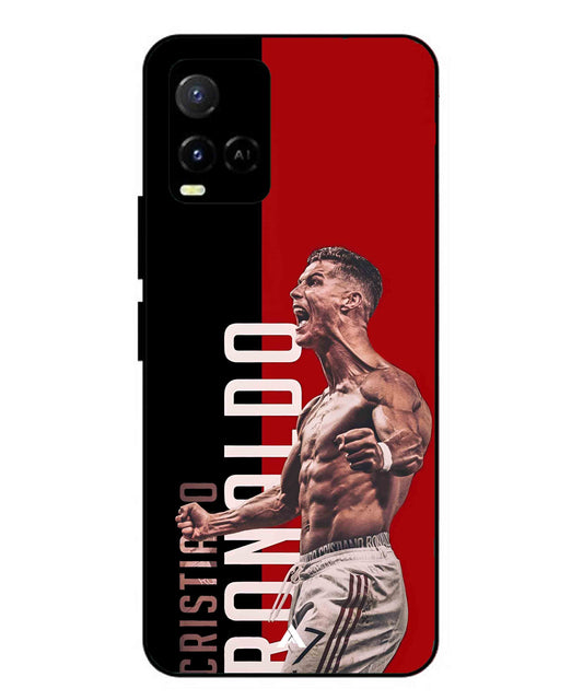 Ronaldo 01 Football Aesthetic Metal Back Cover Phone Case for Vivo Y33s