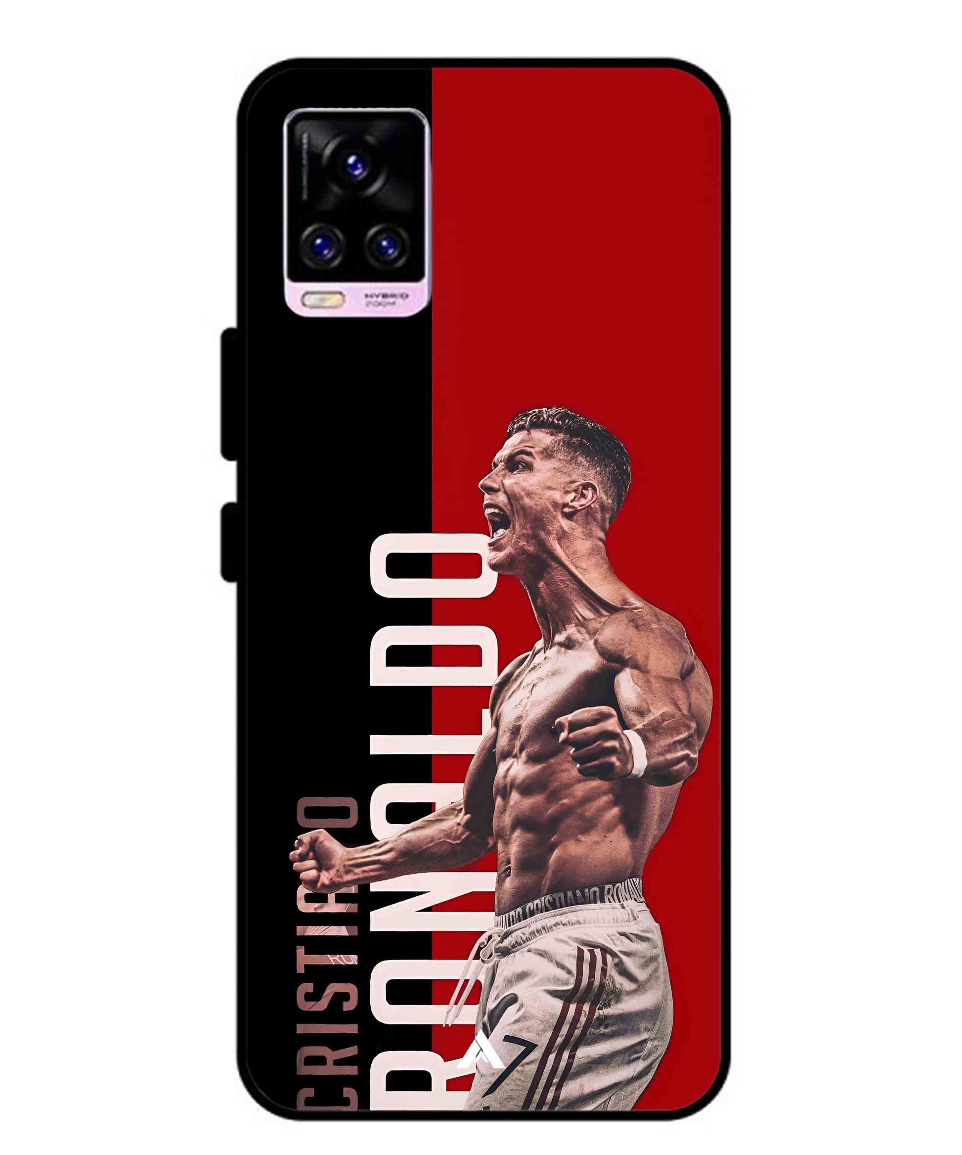 Ronaldo 01 Football Aesthetic Metal Back Cover Phone Case for Vivo v20 Pro