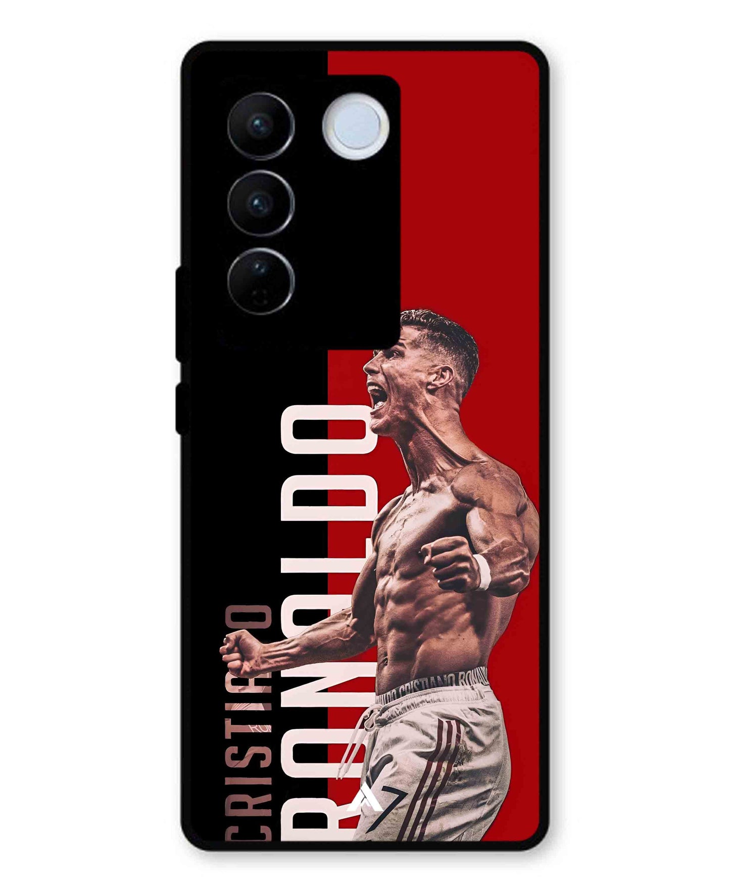 Ronaldo 01 Football Aesthetic Metal Back Cover Phone Case for Vivo v27 Pro