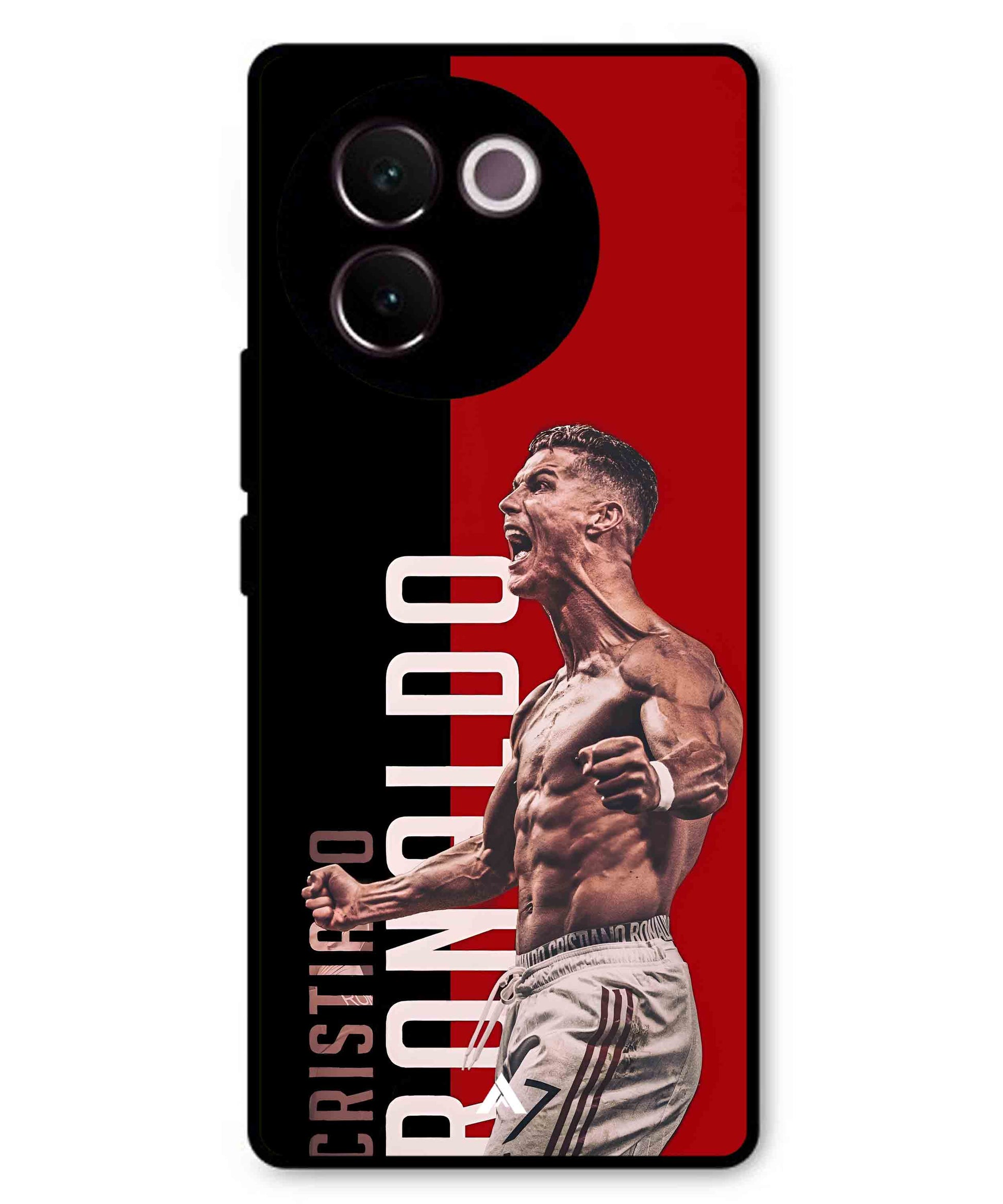 Ronaldo 01 Football Aesthetic Metal Back Cover Phone Case for Vivo v30e