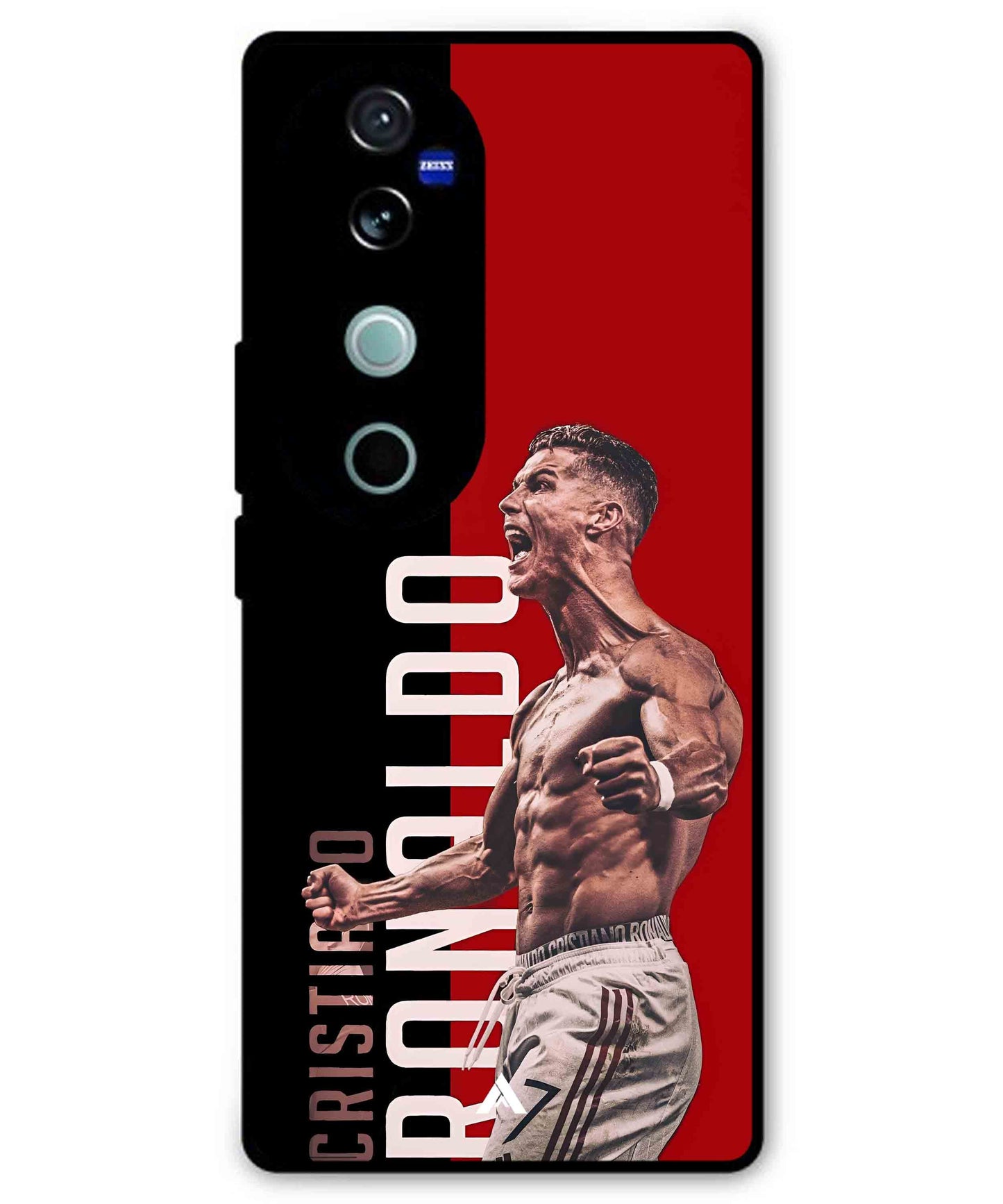 Ronaldo 01 Football Aesthetic Metal Back Cover Phone Case for Vivo v40