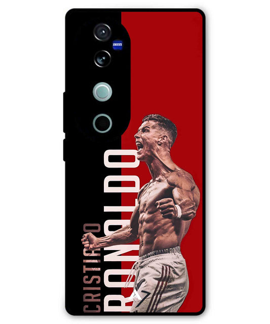 Ronaldo 01 Football Aesthetic Metal Back Cover Phone Case for Vivo v40