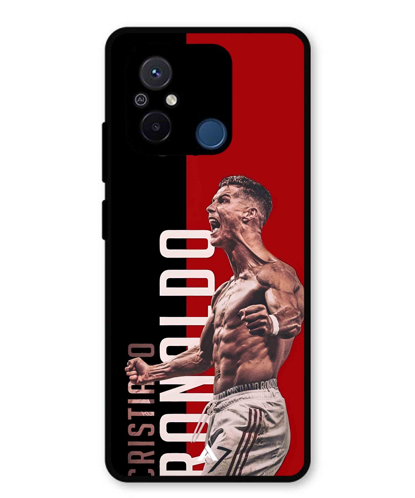 Ronaldo 01 Football Aesthetic Metal Back Cover Phone Case for Xiaomi Redmi 12C