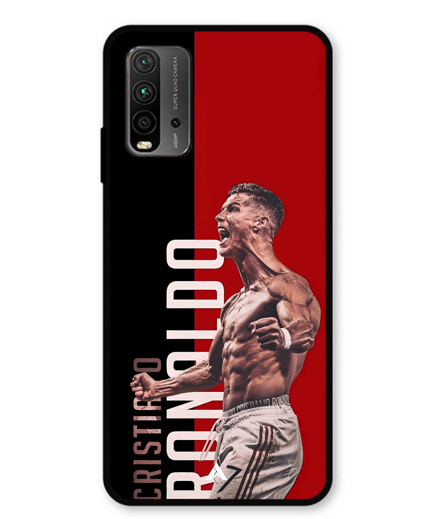 Ronaldo 01 Football Aesthetic Metal Back Cover Phone Case for Xiaomi Redmi 9 Power