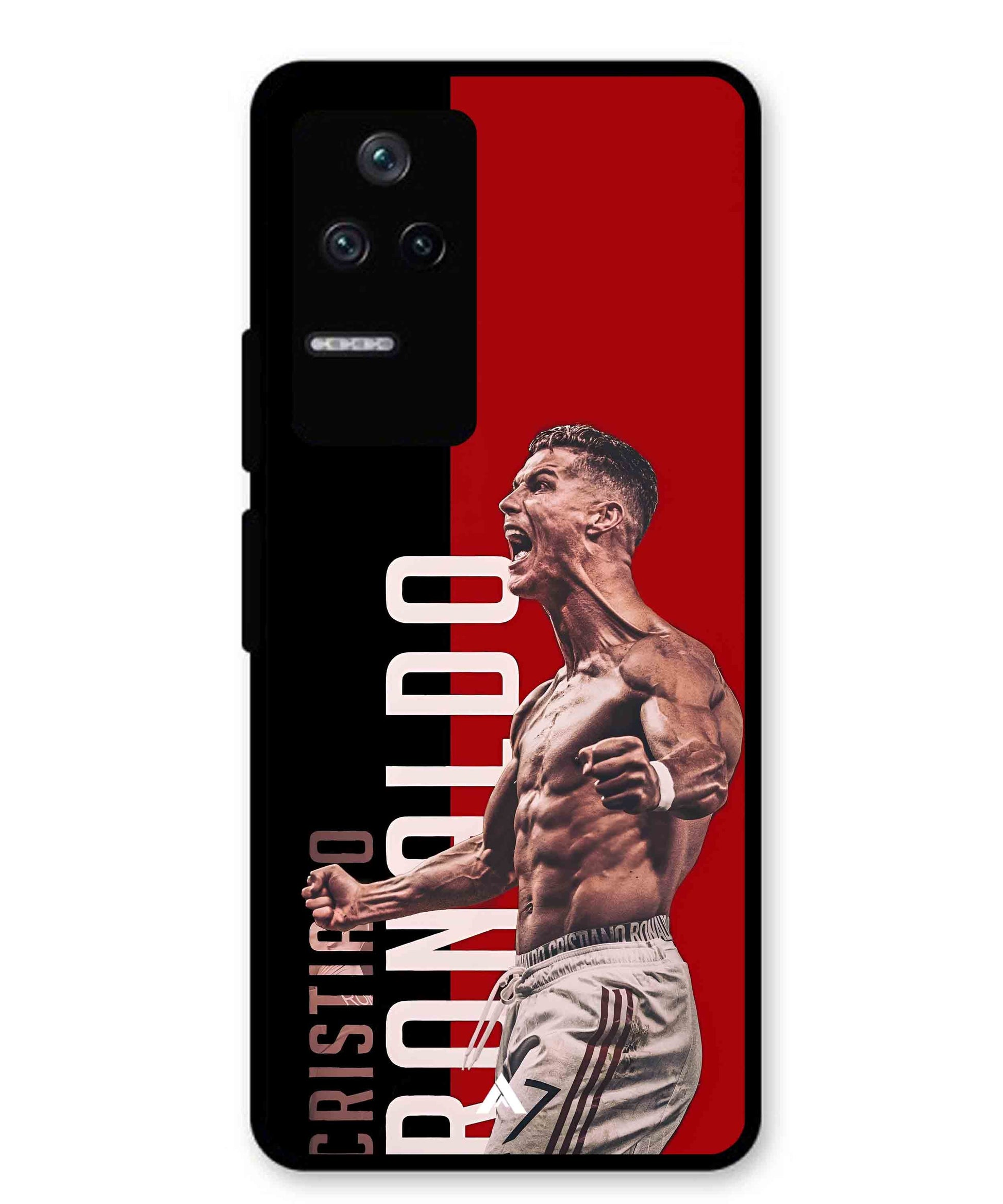 Ronaldo 01 Football Aesthetic Metal Back Cover Phone Case for Xiaomi Redmi K40s