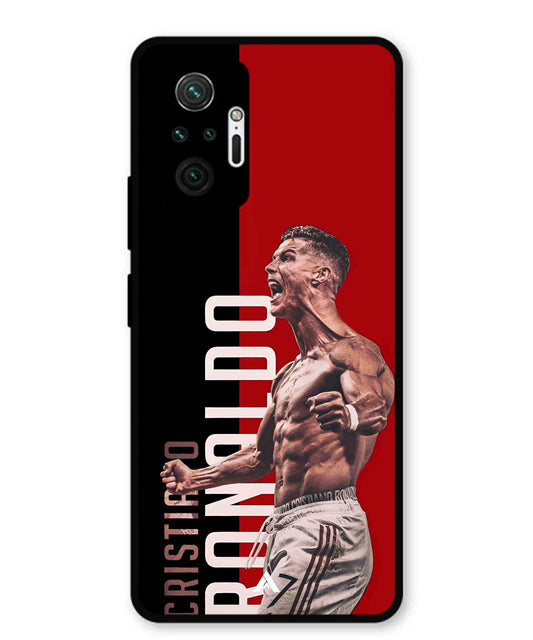 Ronaldo 01 Football Aesthetic Metal Back Cover Phone Case for Xiaomi Redmi Note 10 Pro