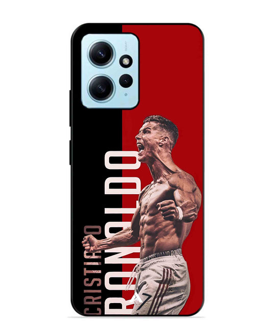 Ronaldo 01 Football Aesthetic Metal Back Cover Phone Case for Xiaomi Redmi Note 12 4G