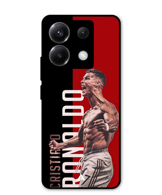 Ronaldo 01 Football Aesthetic Metal Back Cover Phone Case for Xiaomi Redmi Note 13