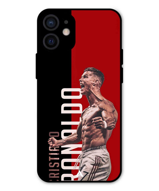 Ronaldo 01 Football Aesthetic Metal Back Cover Phone Case for iPhone 12 Mini