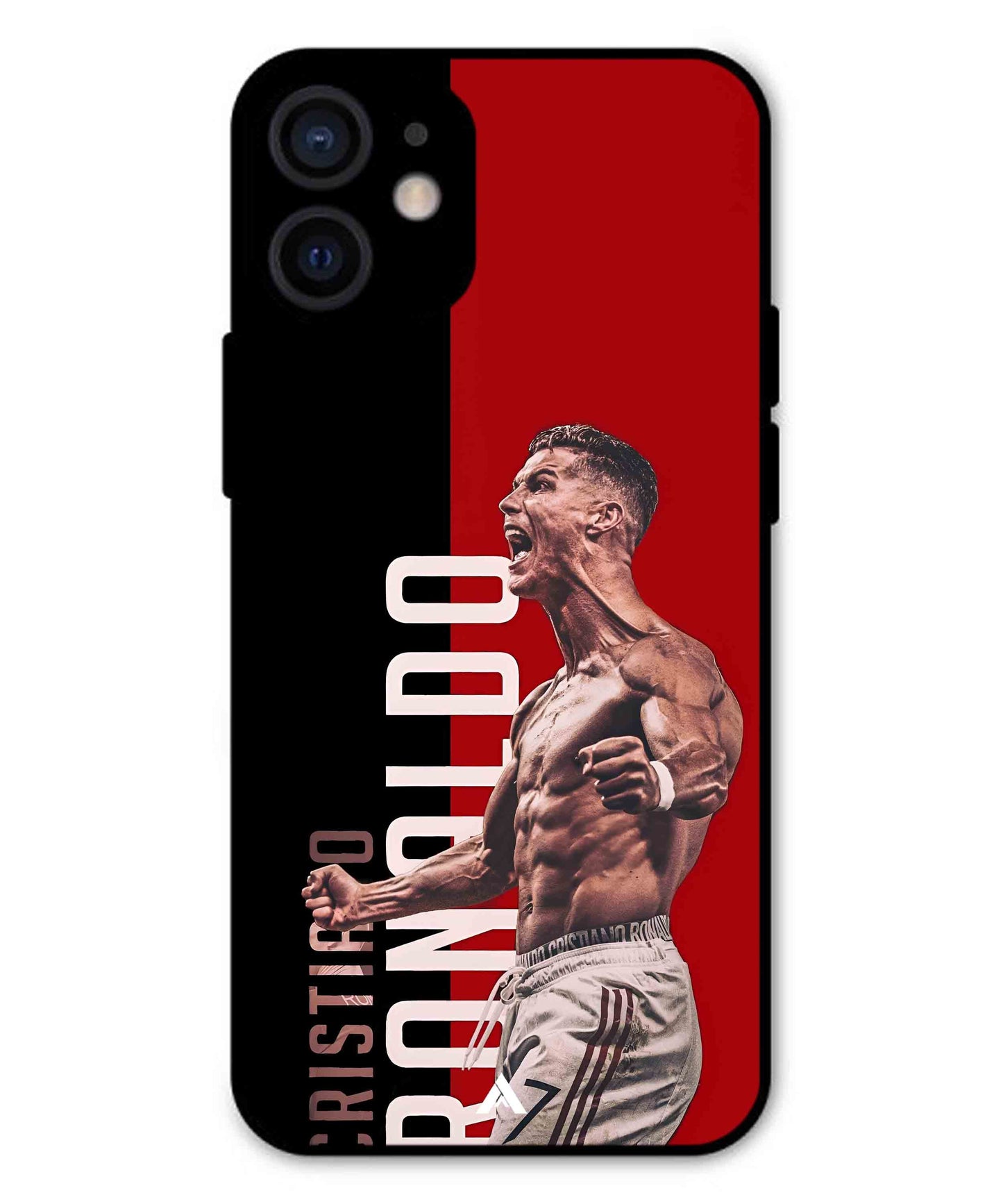 Ronaldo 01 Football Aesthetic Metal Back Cover Phone Case for iPhone 13 Mini