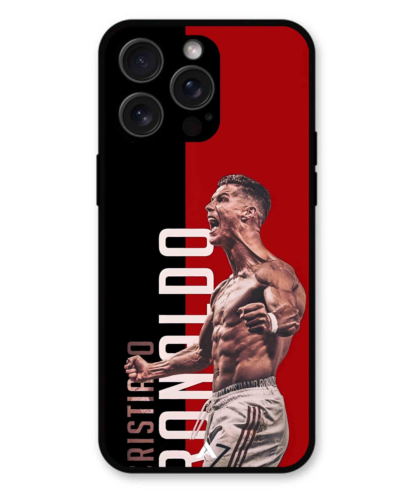 Ronaldo 01 Football Aesthetic Metal Back Cover Phone Case for iPhone 13 Pro Max