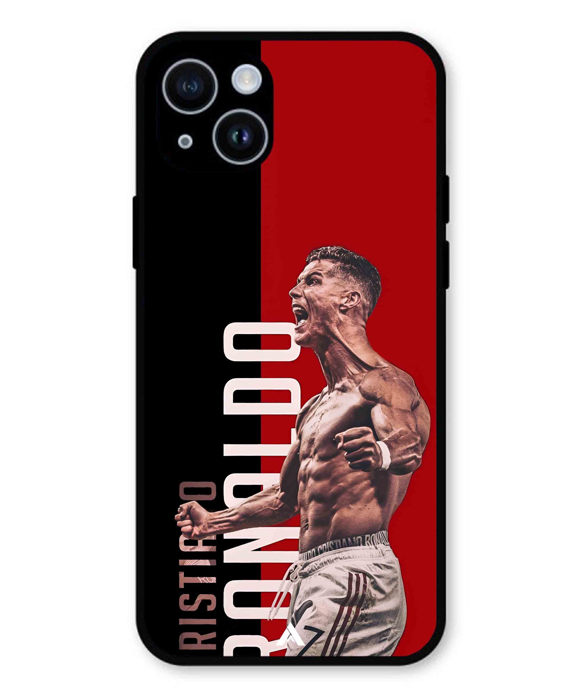 Ronaldo 01 Football Aesthetic Metal Back Cover Phone Case for iPhone 14 Plus