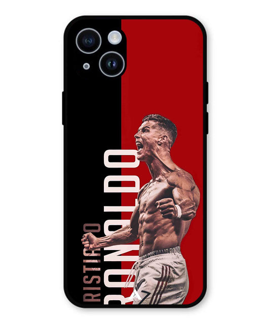 Ronaldo 01 Football Aesthetic Metal Back Cover Phone Case for iPhone 14