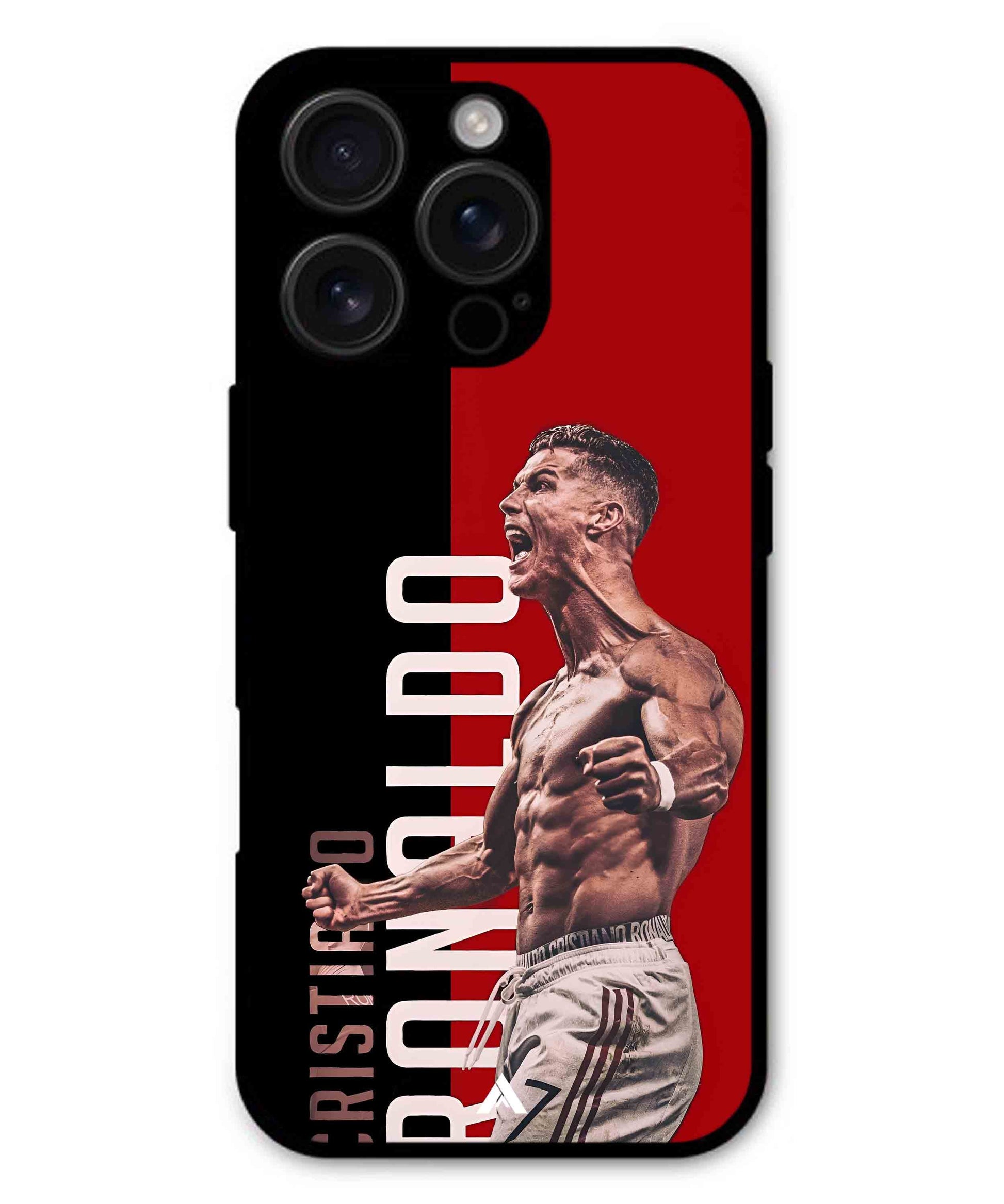 Ronaldo 01 Football Aesthetic Metal Back Cover Phone Case for iPhone 15 Pro