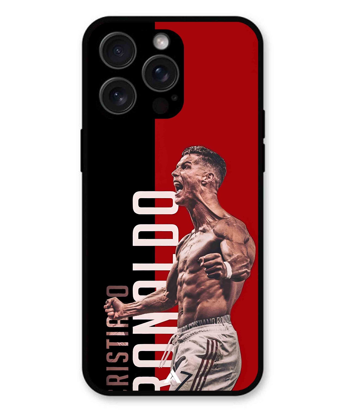 Ronaldo 01 Football Aesthetic Metal Back Cover Phone Case for iPhone 15 Pro Max