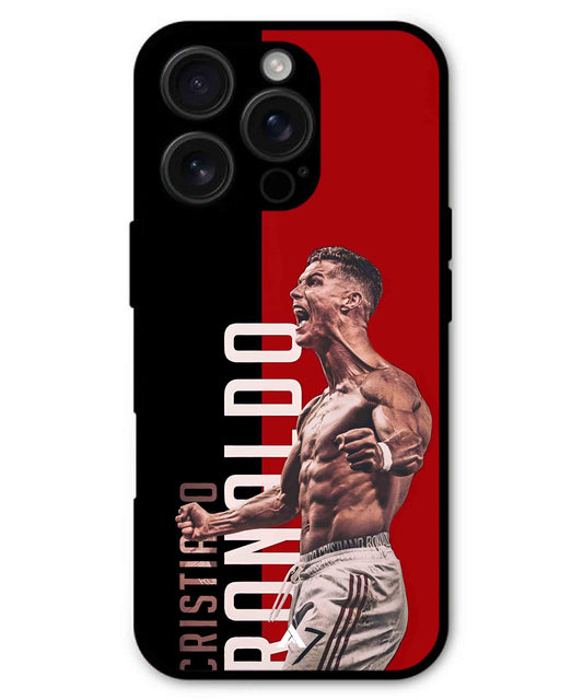 Ronaldo 01 Football Aesthetic Metal Back Cover Phone Case for iPhone 16 ProMax