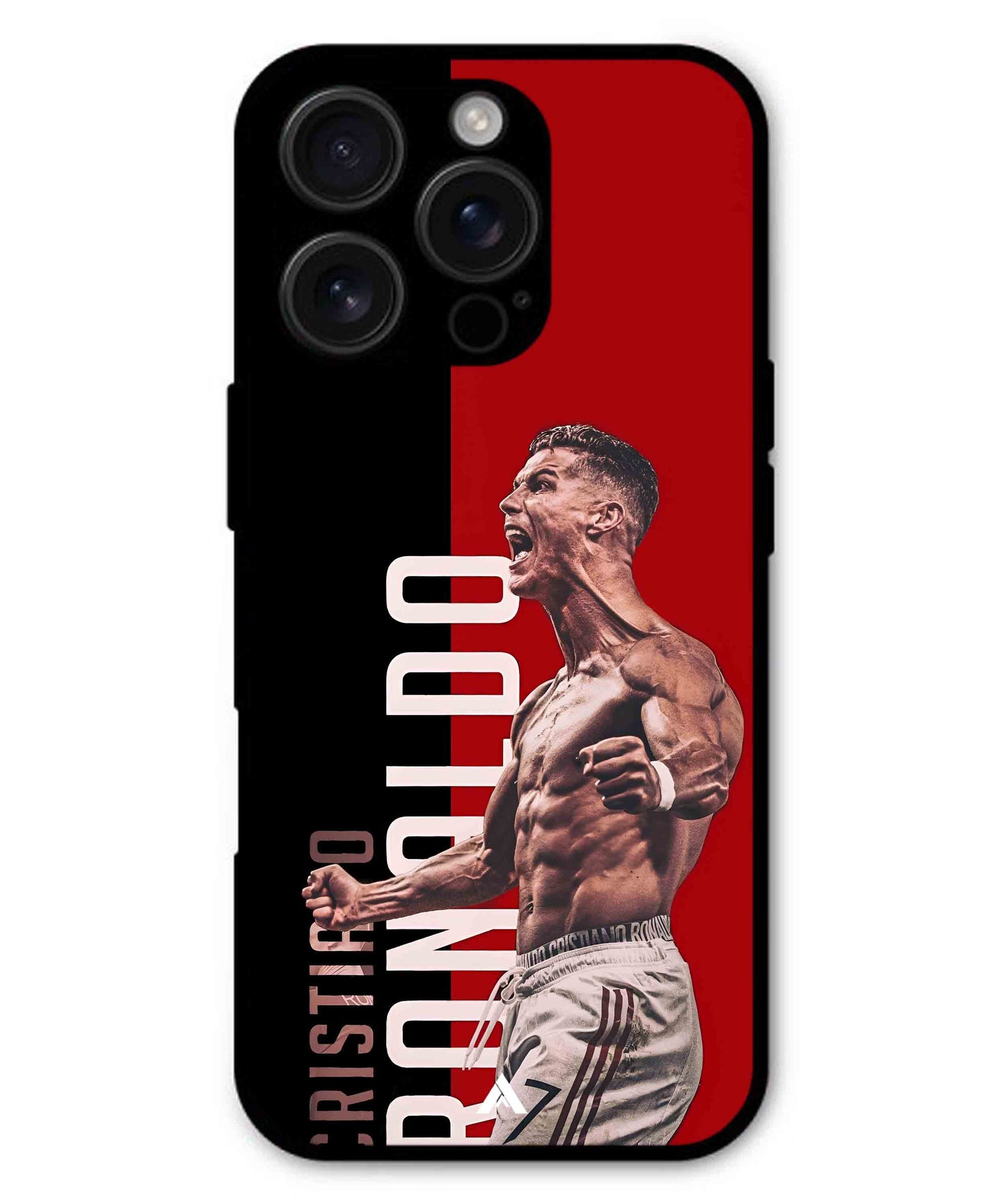 Ronaldo 01 Football Aesthetic Metal Back Cover Phone Case for iPhone 16 Pro
