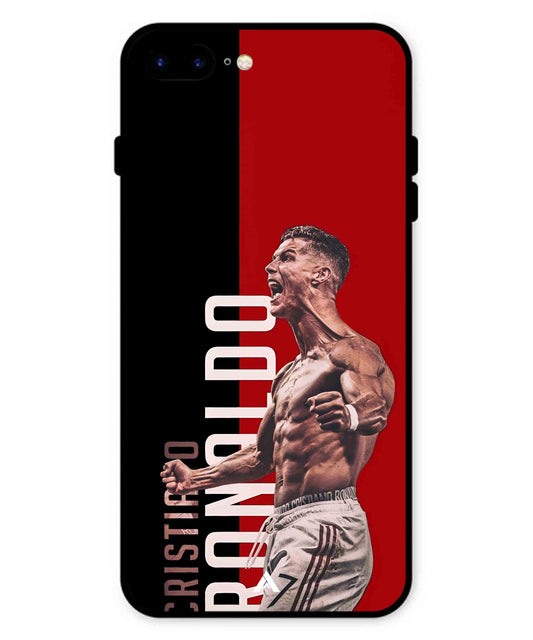 Ronaldo 01 Football Aesthetic Metal Back Cover Phone Case for iPhone 8 Plus