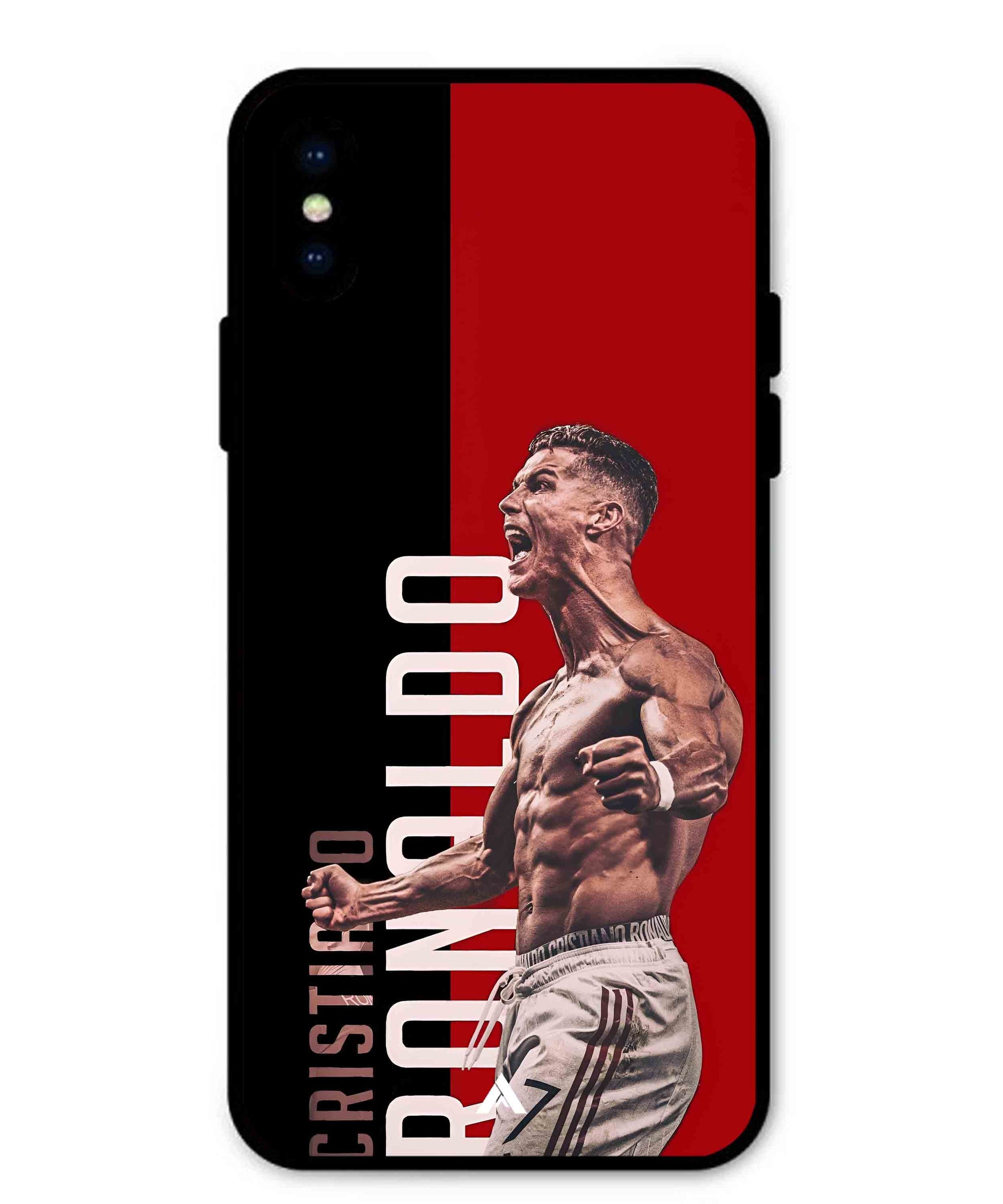Ronaldo 01 Football Aesthetic Metal Back Cover Phone Case for iPhone X