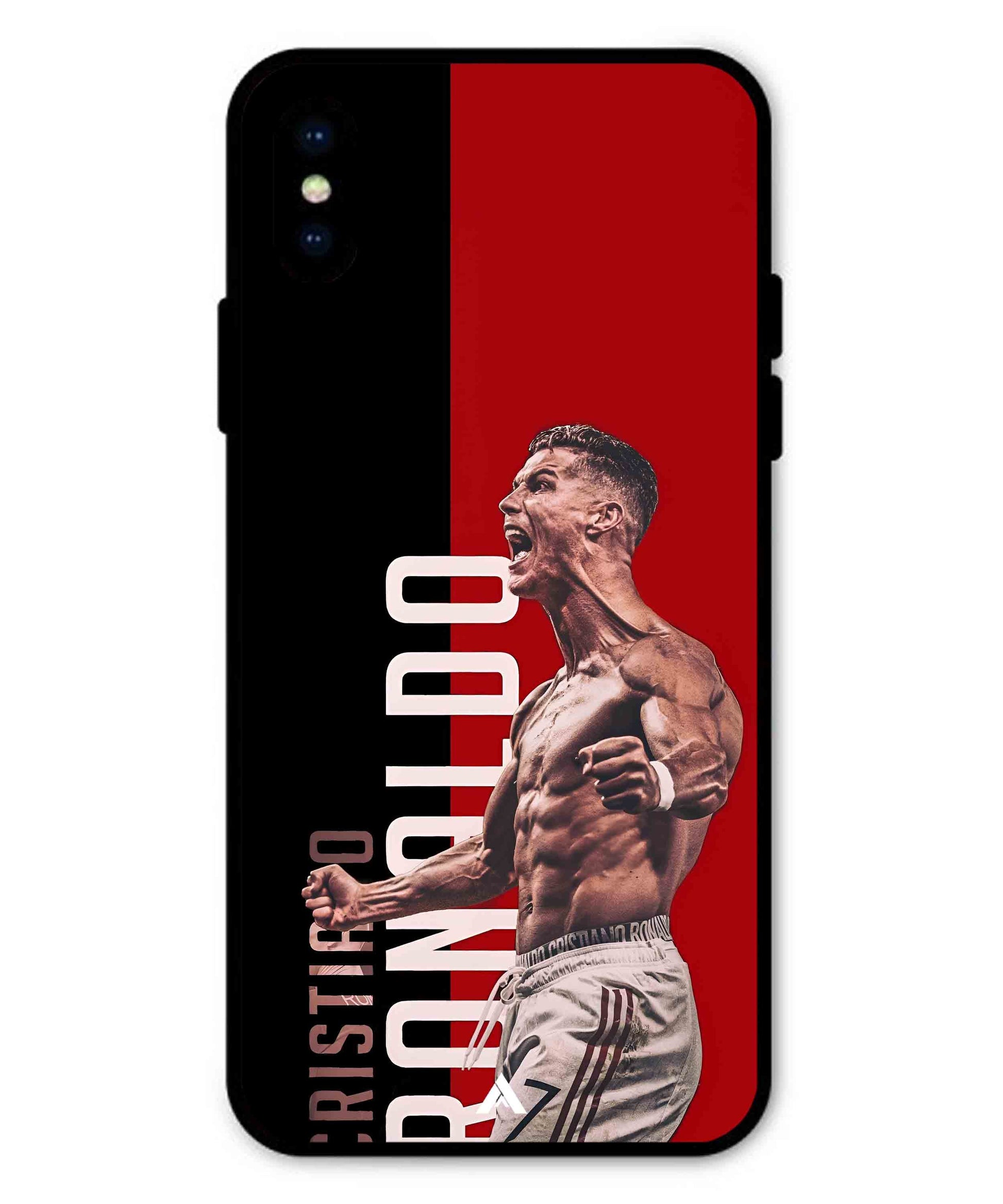 Ronaldo 01 Football Aesthetic Metal Back Cover Phone Case for iPhone Xs