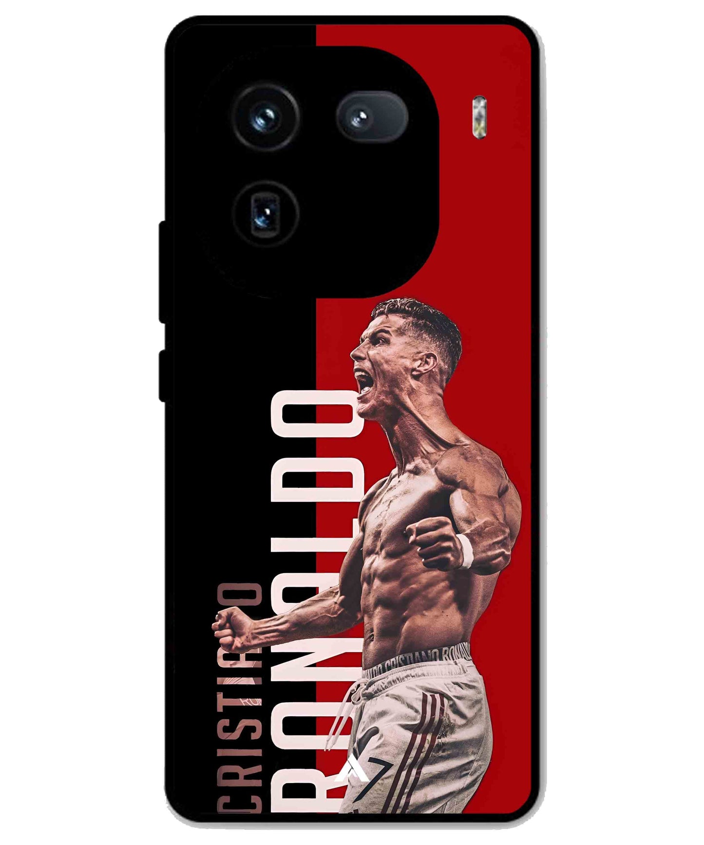 Ronaldo 01 Football Aesthetic Metal Back Cover Phone Case for iQOO 12