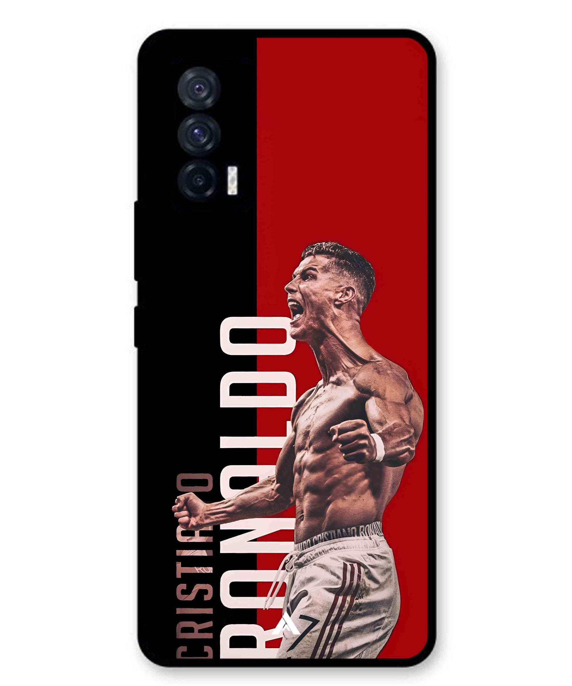 Ronaldo 01 Football Aesthetic Metal Back Cover Phone Case for iQOO 7