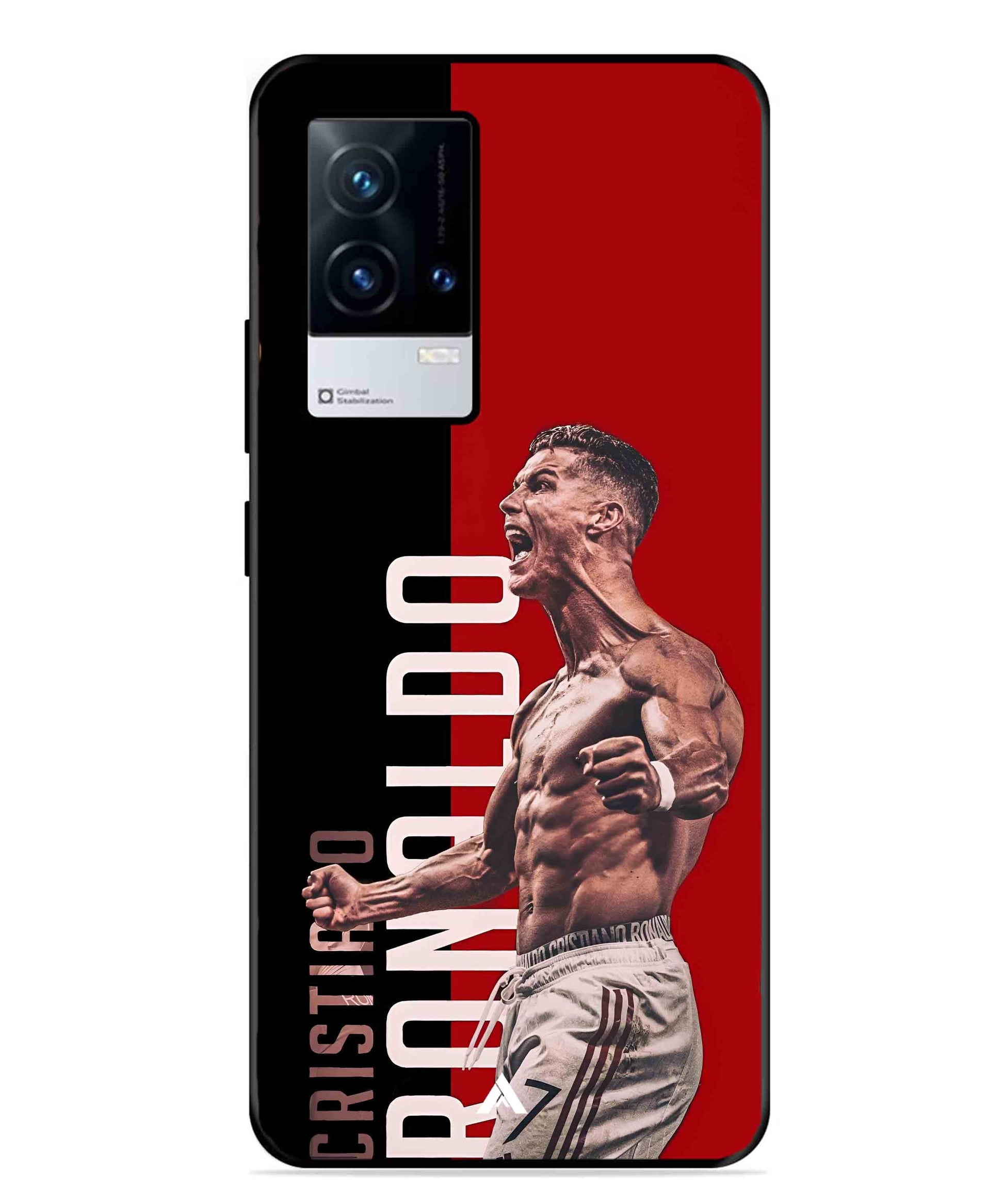 Ronaldo 01 Football Aesthetic Metal Back Cover Phone Case for iQOO 9