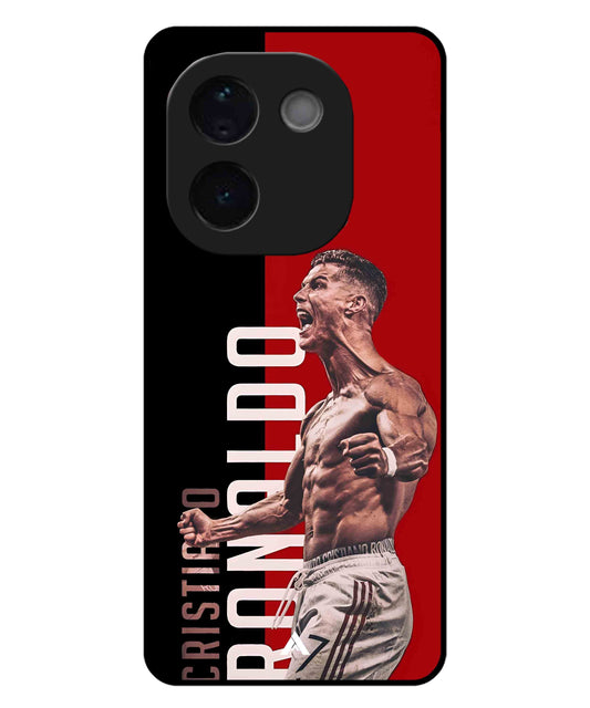 Ronaldo 01 Football Aesthetic Metal Back Cover Phone Case for iQOO Z9s Pro