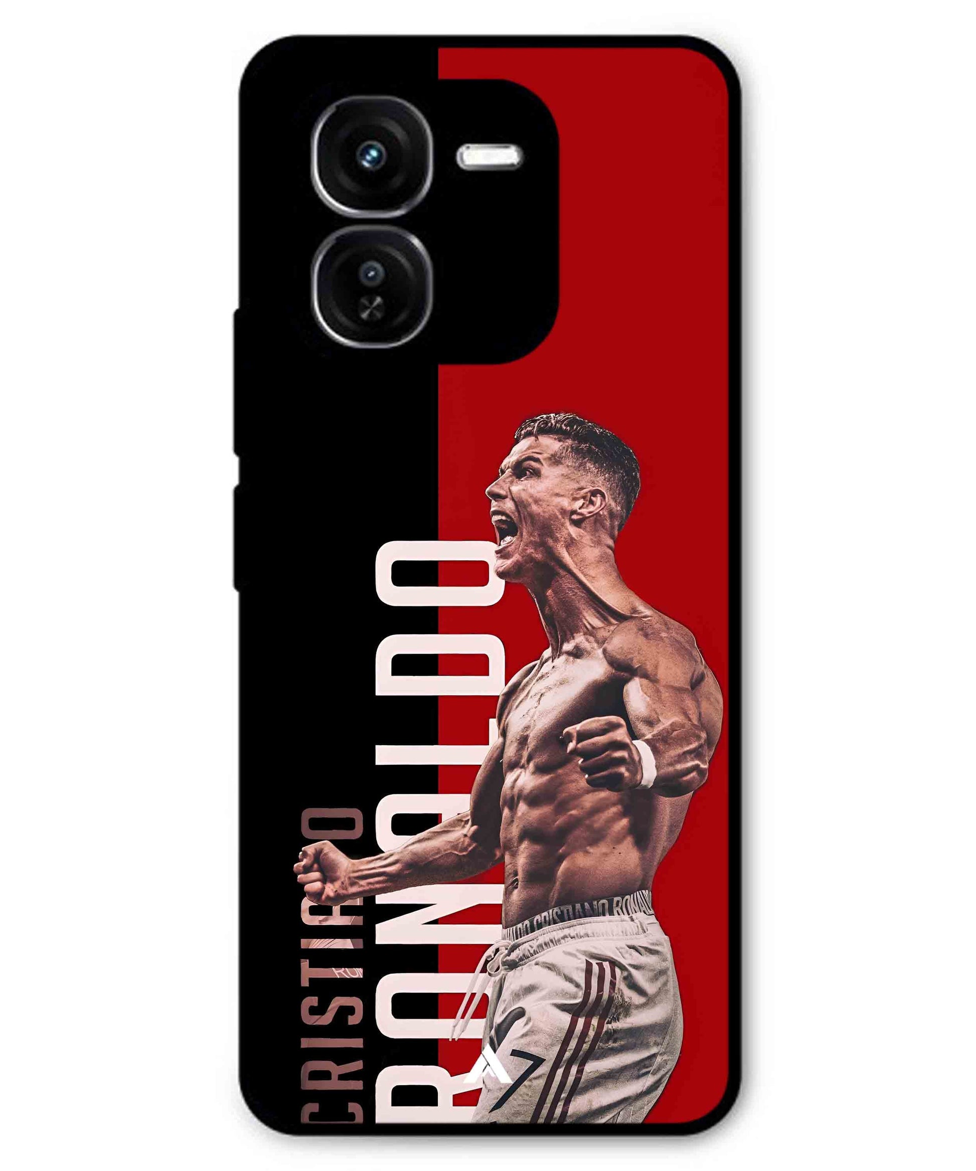 Ronaldo 01 Football Aesthetic Metal Back Cover Phone Case for iQOO Z9x