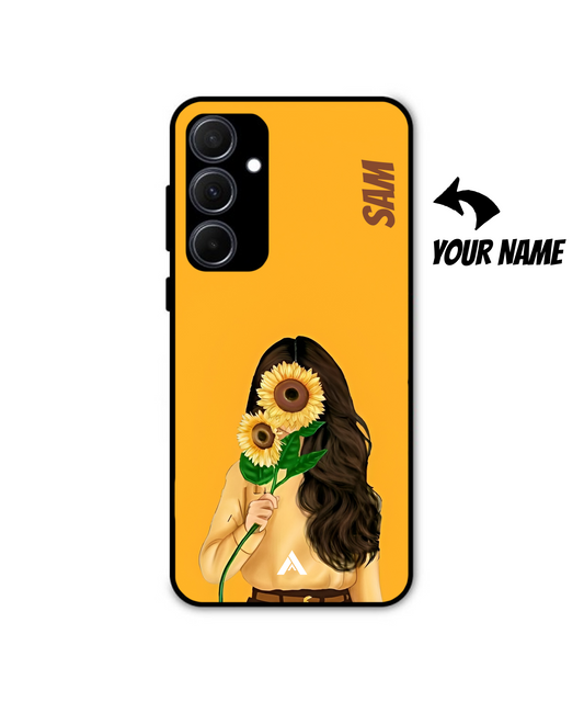 Sunflower Girl Personalized Metal Back Cover & Phone Case - Ascension Store