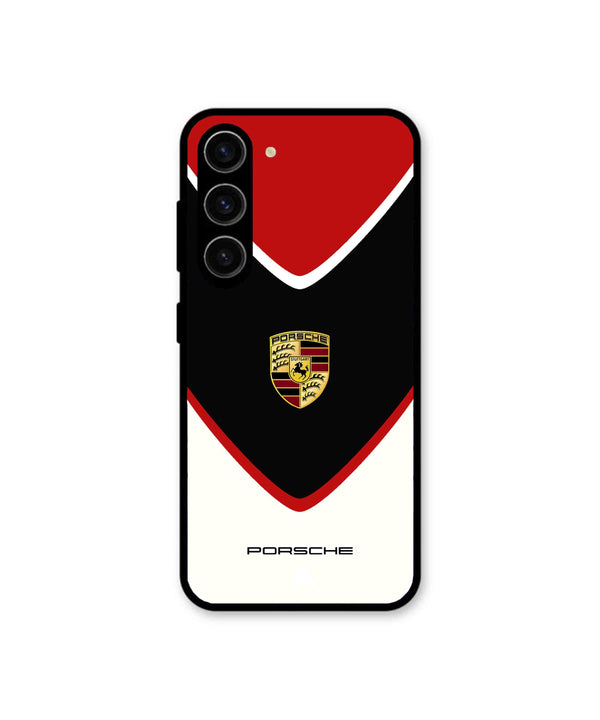 Porsche Car Logo 2 Metal Back Cover & Phone Case For Samsung A36