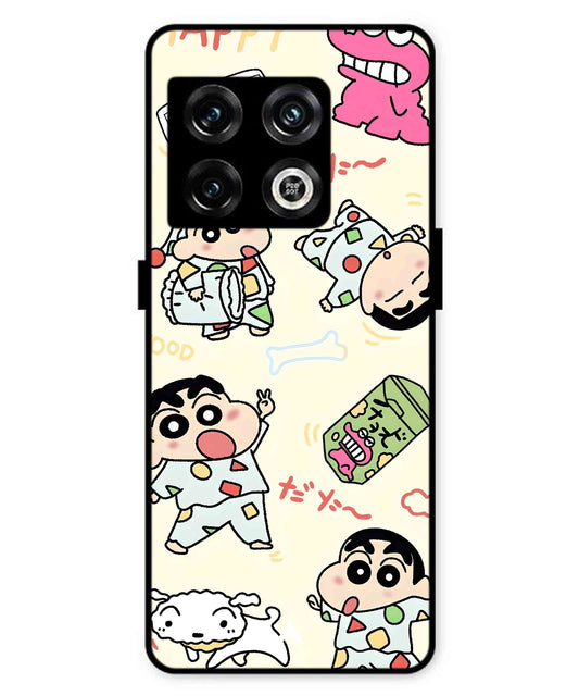 Shinchan Collage Metal Back Cover Phone Case for Oneplus 10 Pro