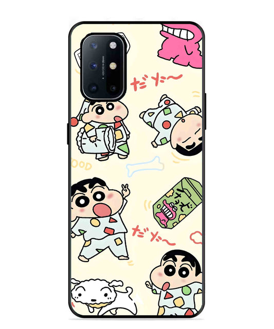 Shinchan Collage Metal Back Cover Phone Case for Oneplus 8T