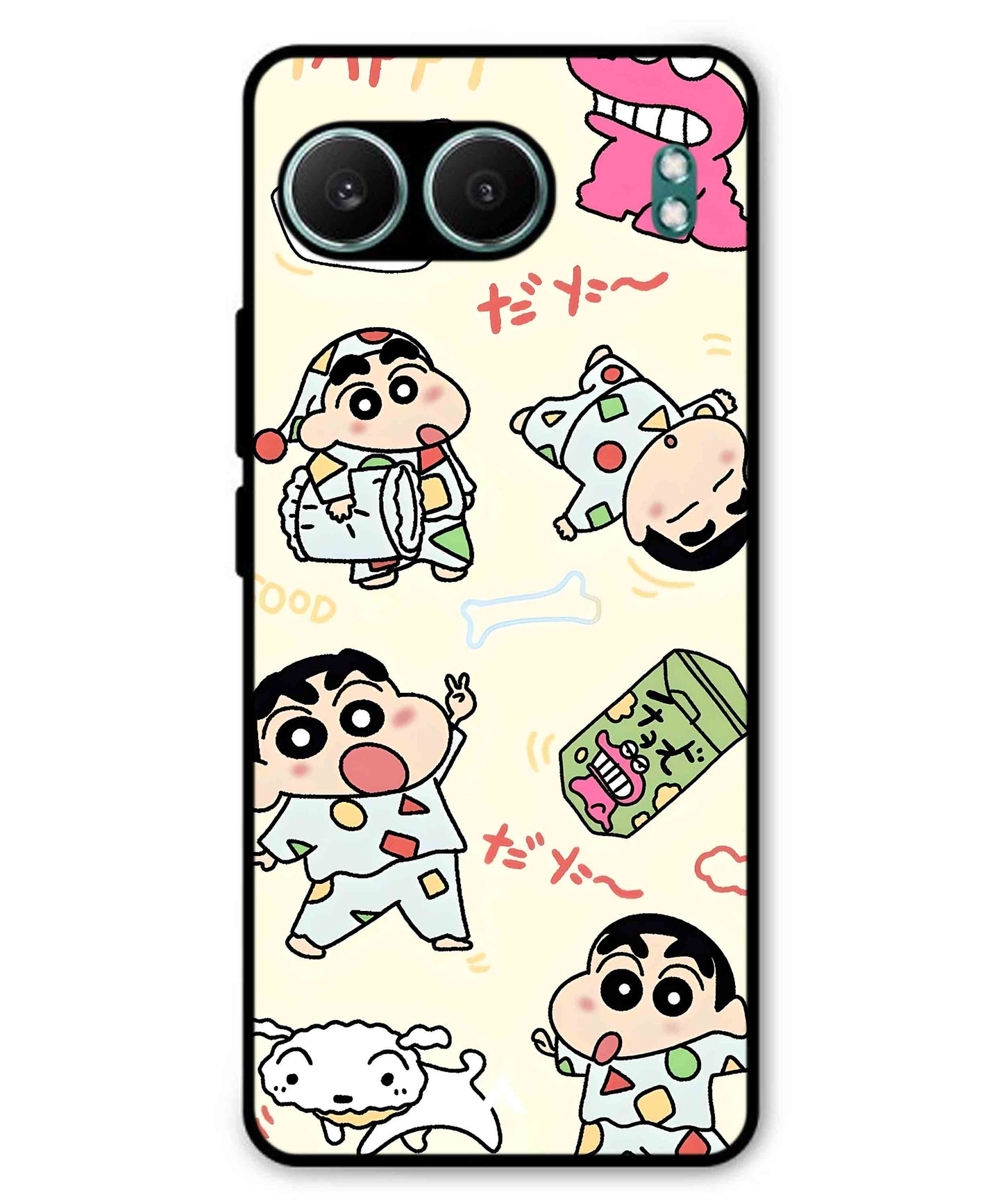 Shinchan Collage Metal Back Cover Phone Case for Oneplus Nord 4