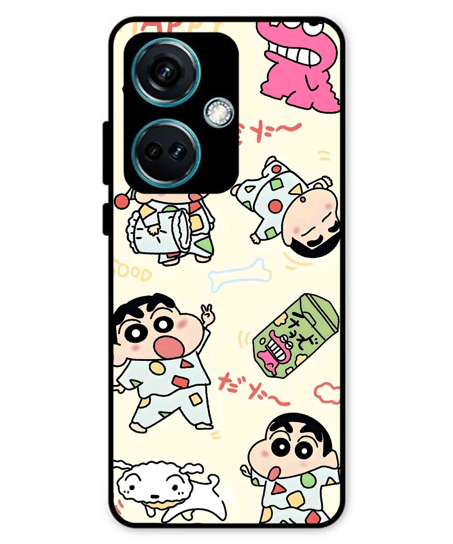 Shinchan Collage Metal Back Cover Phone Case for Oneplus Nord CE 3