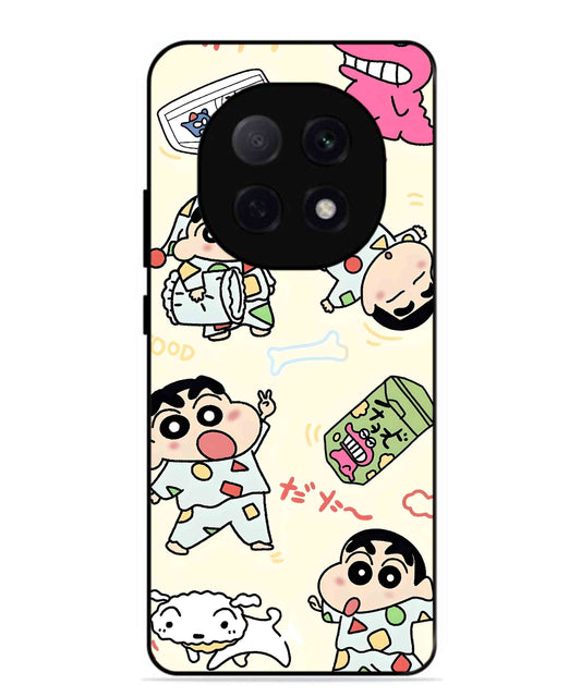 Shinchan Collage Metal Back Cover Phone Case for Oppo F29 Pro