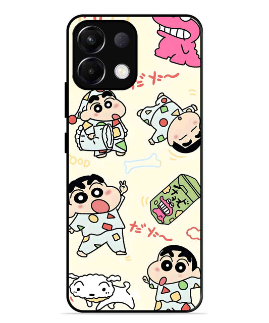 Shinchan Collage Metal Back Cover Phone Case for Oppo K13