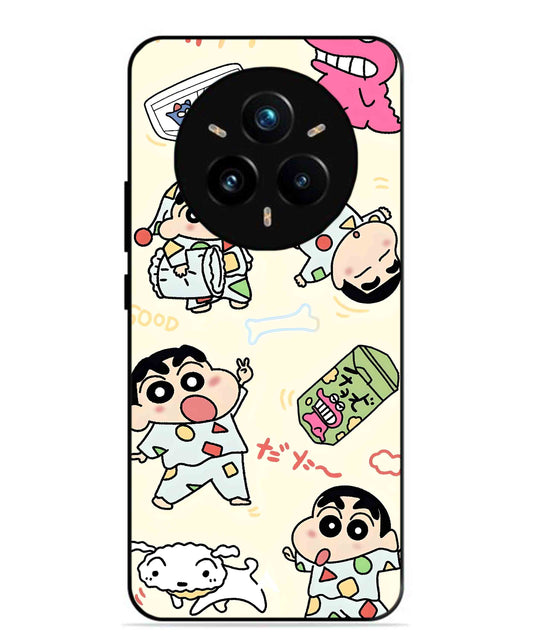 Shinchan Collage Metal Back Cover Phone Case for Realme 14 Pro