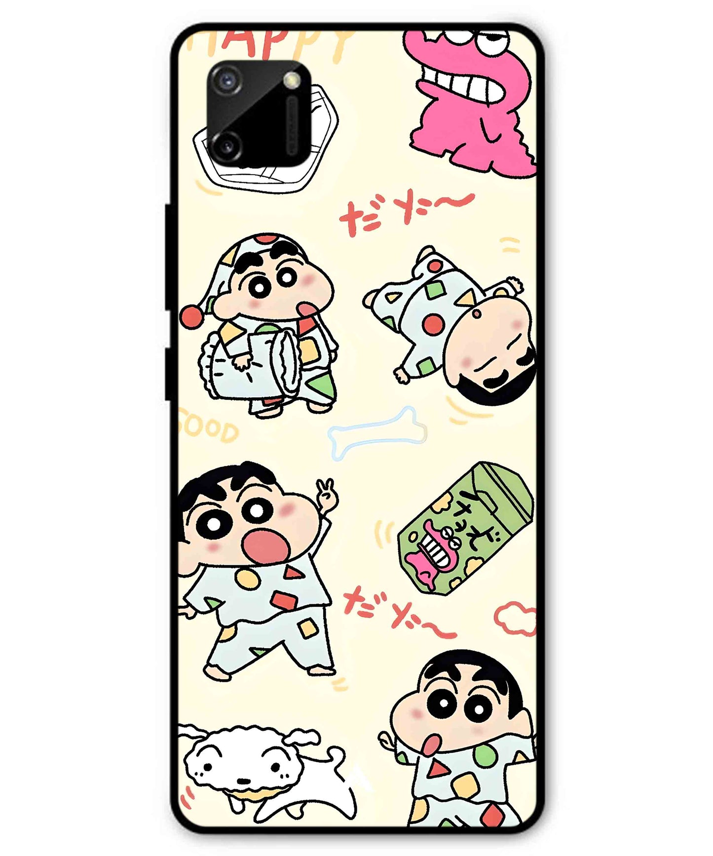 Shinchan Collage Metal Back Cover Phone Case for Realme C11