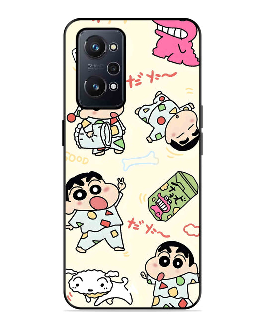 Shinchan Collage Metal Back Cover Phone Case for Realme GT Neo 2