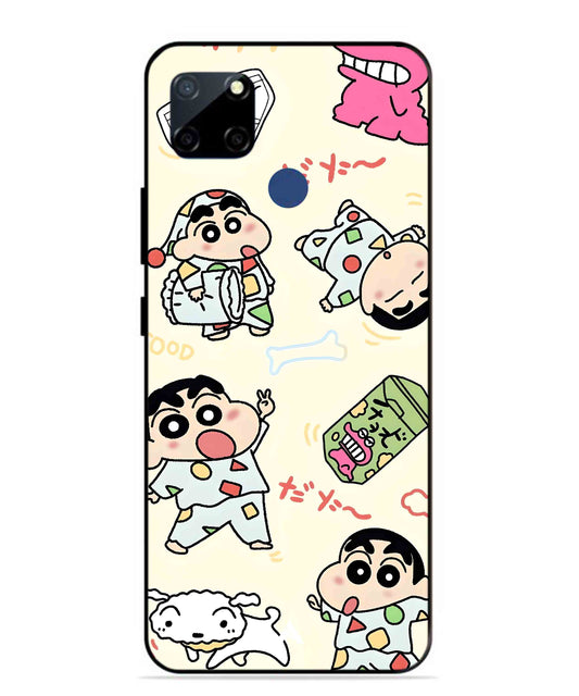 Shinchan Collage Metal Back Cover Phone Case for Realme Narzo 20
