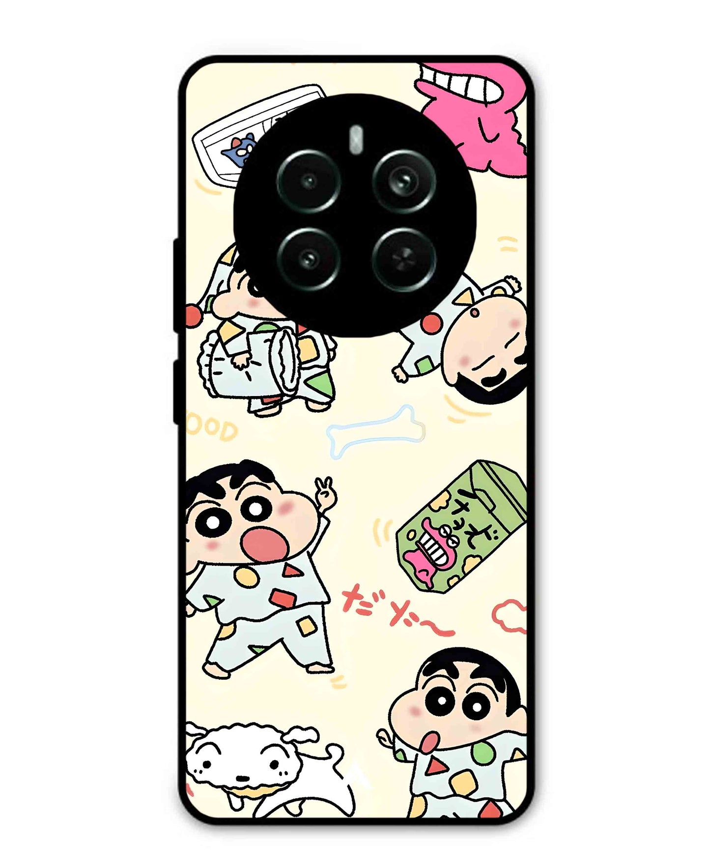 Shinchan Collage Metal Back Cover Phone Case for Realme Narzo 70