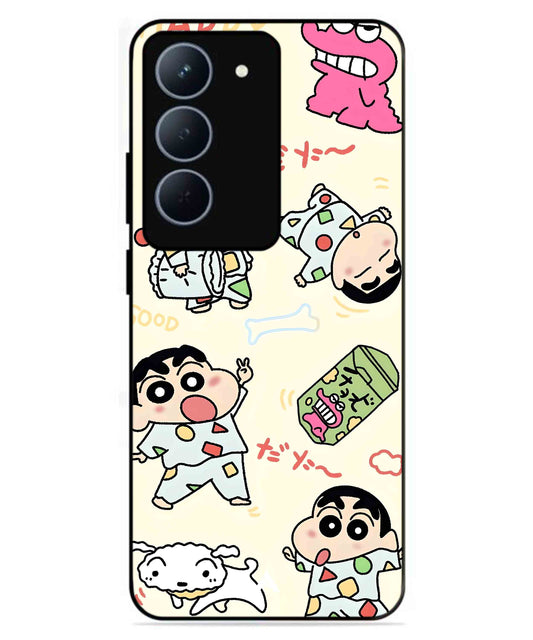 Shinchan Collage Metal Back Cover Phone Case for Realme P3X