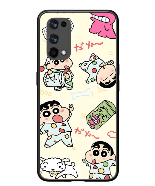 Shinchan Collage Metal Back Cover Phone Case for Realme X7 Pro
