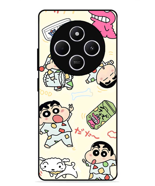 Shinchan Collage Metal Back Cover Phone Case for Xiaomi Redmi A4