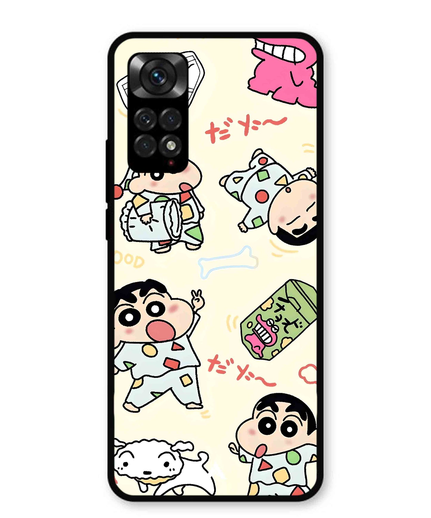 Shinchan Collage Metal Back Cover Phone Case for Xiaomi Redmi Note 11s